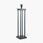 Langston Matt Black Metal Four Post Table Lamp - Base Only