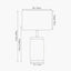 Carrara Marble Effect and Brass Ceramic Table Lamp
