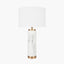 Carrara Marble Effect Ceramic Tall Table Lamp