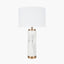 Carrara Marble Effect Ceramic Tall Table Lamp