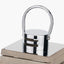 Devon Grey Wood and Chrome Lantern Table Lamp| OUTLET