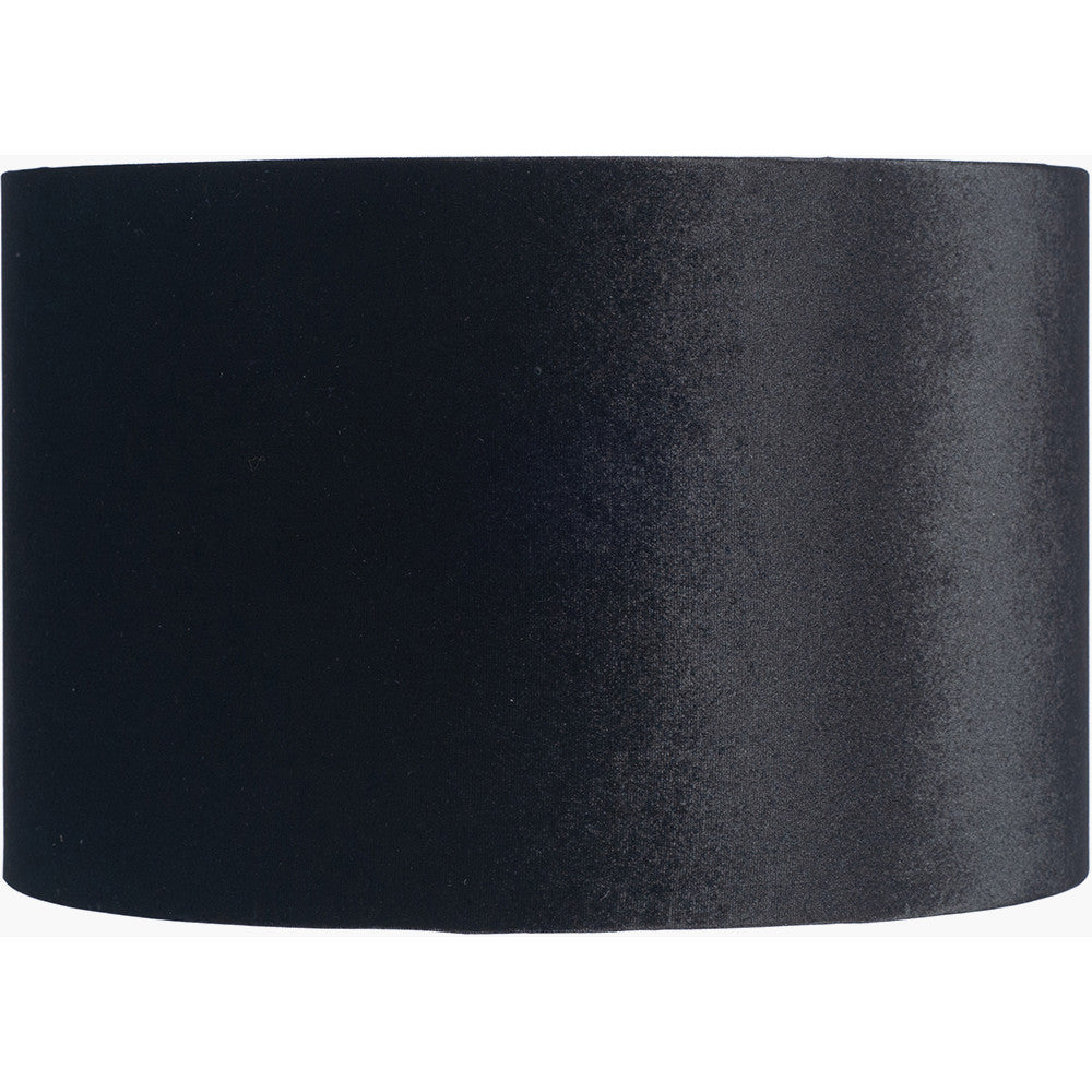 Dania French Gold Metal Wire Tall Table Lamp Base with Bow 45cm Black Velvet Cylinder Lampshade