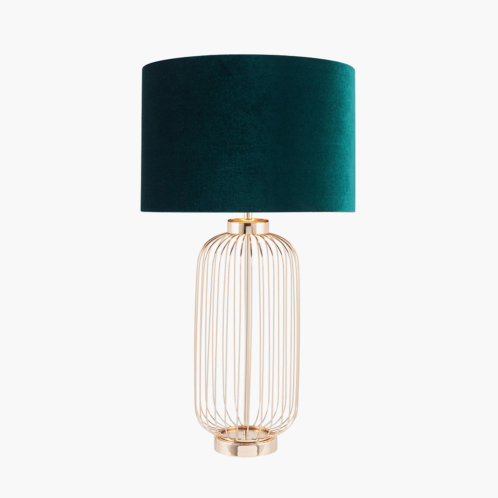 Dania French Gold Metal Wire Tall Table Lamp - Base Only