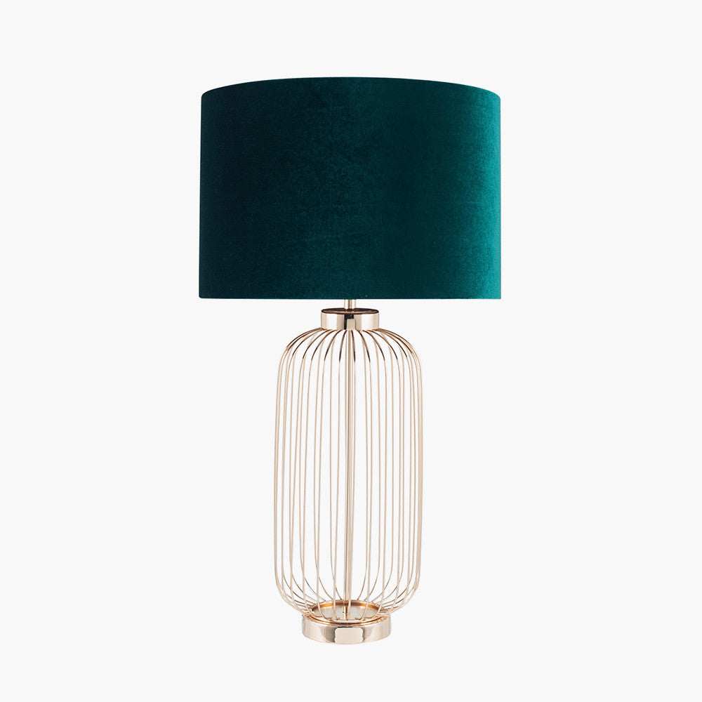 Dania French Gold Metal Wire Tall Table Lamp - Base Only