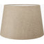 Palawan Stone Grey Feather Stoneware Table Lamp Base with Milos 40cm Natural Linen Tapered Lampshade