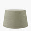 Palawan Stone Grey Feather Stoneware Table Lamp Base with Milos 40cm Pistachio Green Linen Tapered Lampshade