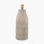 Palawan Matt Grey Feather Stoneware Table Lamp - Base Only
