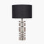 Elon Silver Metal Stacked Cylinder Table Lamp Base