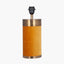 Dempsey Mustard Velvet and Antique Gold Metal Table Lamp Base with Harry 30cm Black Cotton Mix Cylinder Lampshade