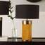 Dempsey Mustard Velvet and Antique Gold Metal Table Lamp - Base Only