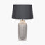 Nova Silver Textured Ceramic Bottle Table Lamp
