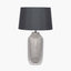 Nova Silver Textured Ceramic Bottle Table Lamp