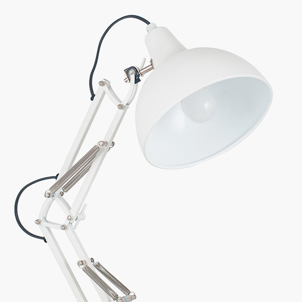 Alonzo Matt White Task Table Lamp