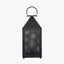 Folkstone Matt Black Metal Punched Lantern Table Lamp