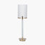 Midland Champagne Gold Metal and Marble Effect Table Lamp