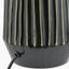 Artemis Grey Textured Ceramic & Brushed Silver Tall Table Lamp