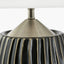 Artemis Grey Textured Ceramic & Brushed Silver Table Lamp