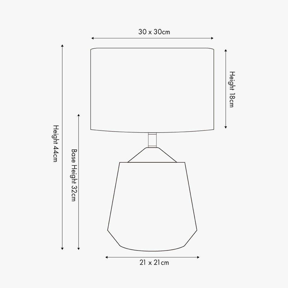 Artemis Grey Textured Ceramic & Brushed Silver Table Lamp