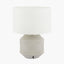Meribel Grey Geo Textured Ceramic Table Lamp