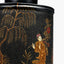 Landscape Black Hand Painted Metal Table Lamp Base with Harry 35cm Ivory Cotton Mix Cylinder Lampshade
