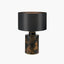 Landscape Black Hand Painted Metal Table Lamp