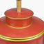 Dachshund Red Hand Painted Metal Table Lamp Base with Zara 40cm Black Silk Cylinder Lampshade