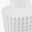 Malone Textured White Squares Design Stoneware Table Lamp