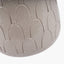 Coco Grey Gloss Arch Design Stoneware Table Lamp Base with Lino 35cm Grey Self Lined Linen Cylinder Lampshade