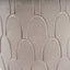 Coco Grey Gloss Arch Design Stoneware Table Lamp Base with Lino 35cm White Self Lined Linen Cylinder Lampshade