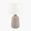 Coco Grey Gloss Arch Design Stoneware Table Lamp