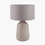 Coco Grey Gloss Arch Design Stoneware Table Lamp