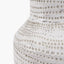 Alina White Dot Design Stoneware Table Lamp - Base Only