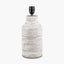 Alina White Dot Design Stoneware Table Lamp - Base Only