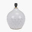 Willow White Leaf Detail Stoneware Table Lamp Base with Milos 40cm Pistachio Green Linen Tapered Lampshade