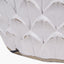 Willow White Leaf Detail Stoneware Table Lamp Base with Milos 40cm Pistachio Green Linen Tapered Lampshade