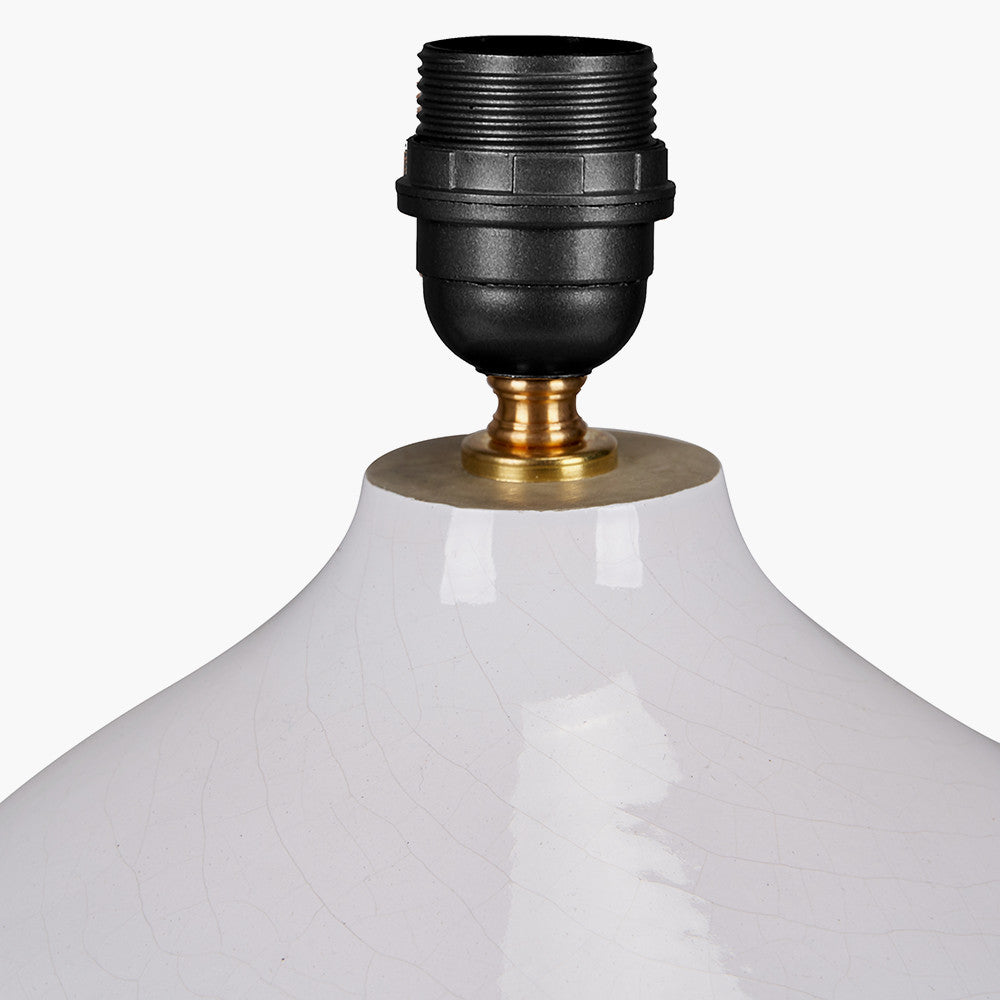 Willow White Leaf Detail Stoneware Table Lamp Base with Edward 40cm Pistachio Green Linen Cylinder Lampshade