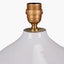 Willow White Leaf Detail Stoneware Table Lamp - Base Only