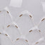 Willow White Leaf Detail Small Stoneware Table Lamp Base with Edward 30cm Pistachio Green Linen Cylinder Lampshade