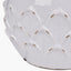 Willow White Leaf Detail Smal Stoneware Table Lamp - Base Only