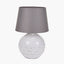 Willow White Leaf Detail Smal Stoneware Table Lamp - Base Only