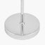 Monroe Smoke Glass and Silver Metal Waisted Table Lamp