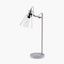 Chaplin Concrete, Chrome and Glass Table Lamp