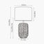 Acer Natural Woven Tall Table Lamp