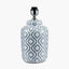 Celia Grey and White Pattern Ceramic Table Lamp - Base Only