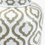 Celia Taupe and White Pattern Ceramic Table Lamp Base with Harry 30cm Taupe Cotton Mix Cylinder Lampshade