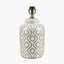 Celia Taupe and White Pattern Ceramic Table Lamp - Base Only