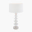 Rosa Glass and Silver Table Lamp Base