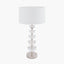 Rosa Glass and Silver Table Lamp Base