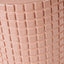 Malone Textured Apricot Squares Design Stoneware Table Lamp Base with Lino 40cm Cream Self Lined Linen Cylinder Lampshade