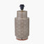 Sidra Grey Stoneware Etch Detail Table Lamp